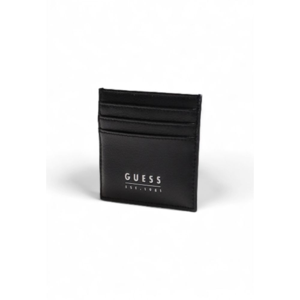Guess Black Leather Wallet - Timeless Luxury Essential