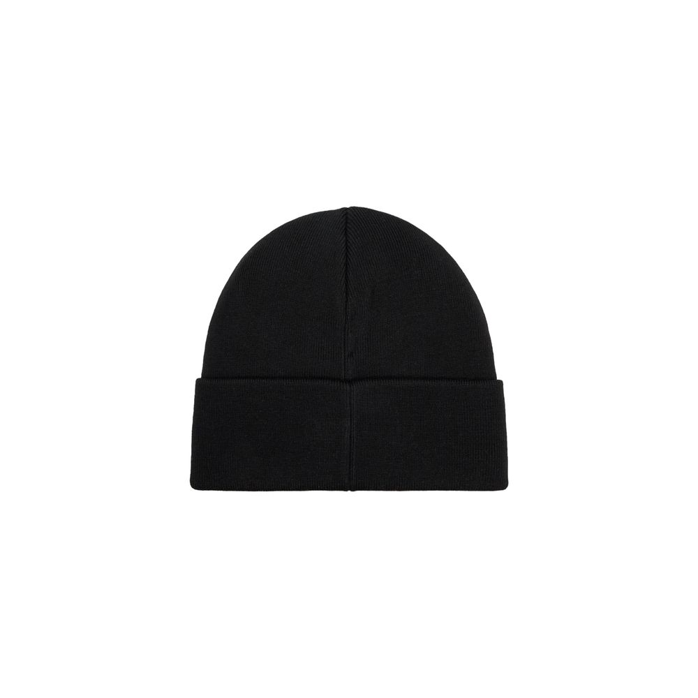 Calvin Klein Black Wool Beanie for Effortless Elegance