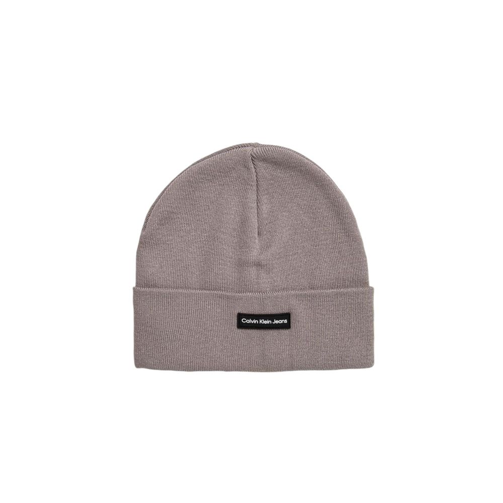 Calvin Klein Gray Wool Beanie Hat - Elevated Style Essential