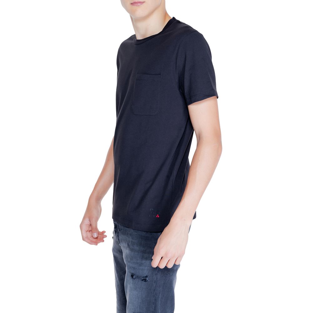 Peuterey Black Cotton T-Shirt for Effortless Elegance