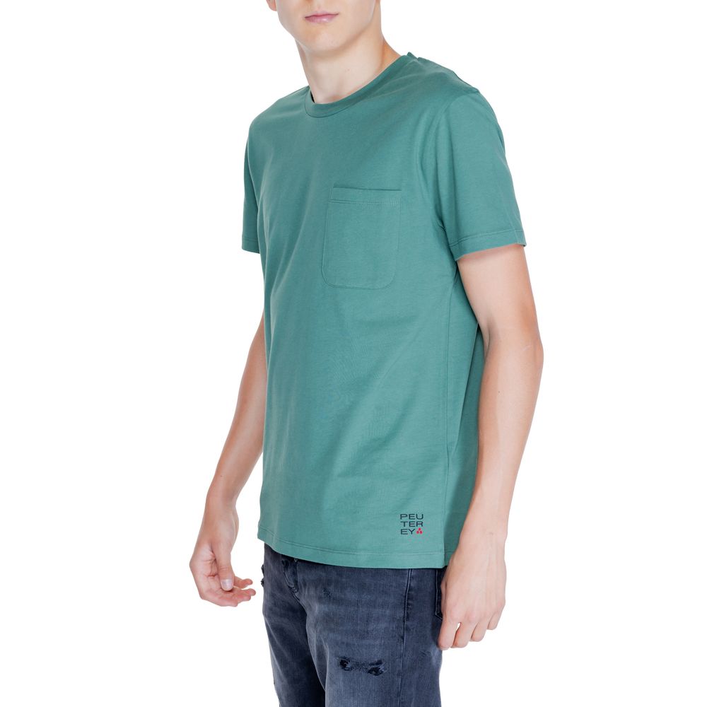 Peuterey Green Cotton T-Shirt for Effortless Elegance