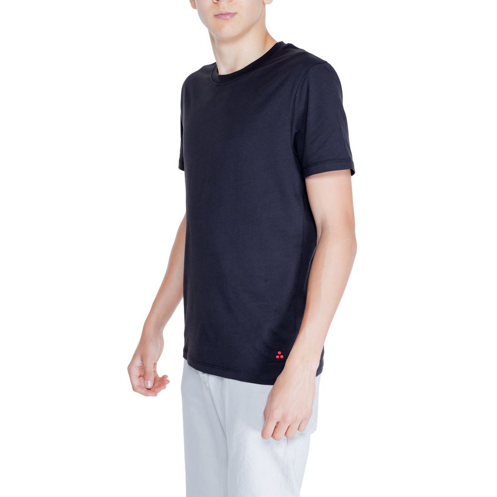 Peuterey Black Cotton T-Shirt for Effortless Elegance