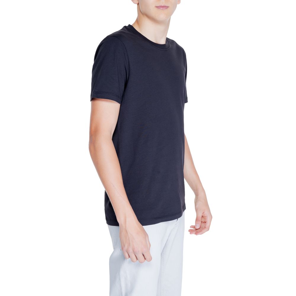 Peuterey Black Cotton T-Shirt for Effortless Elegance