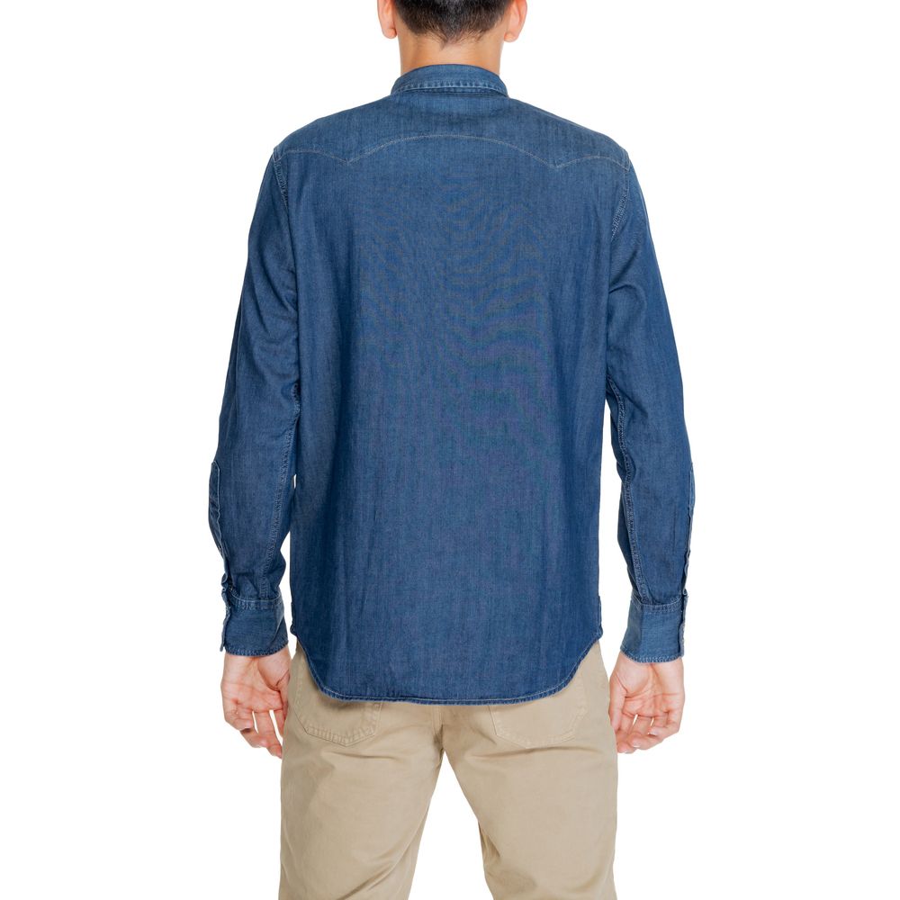 Replay Blue Cotton Shirt - Timeless Elegance Redefined
