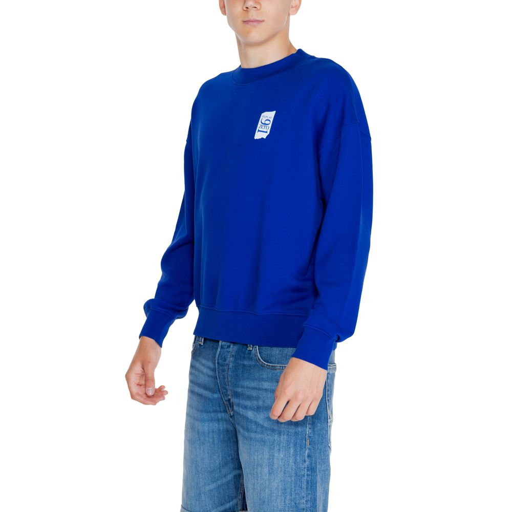Replay Blue Cotton Sweater: Timeless Elegance Redefined