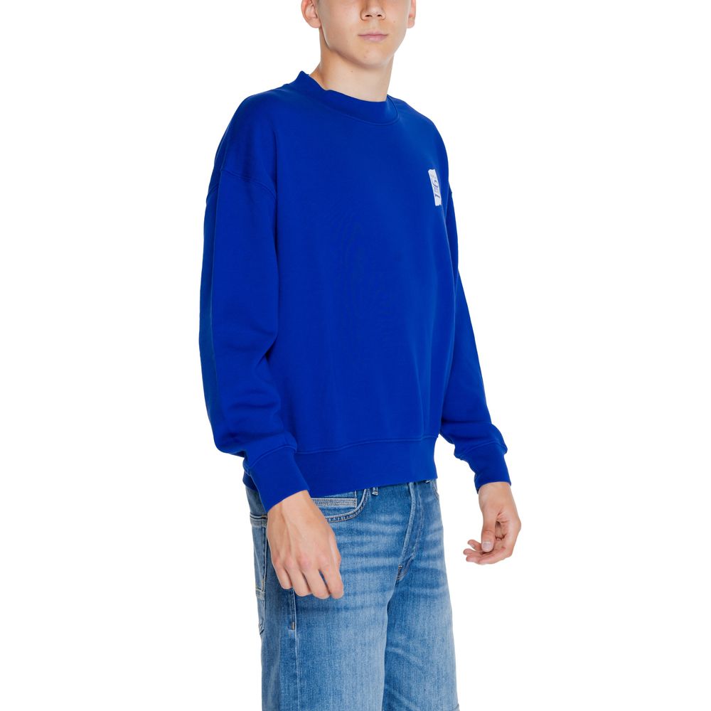 Replay Blue Cotton Sweater: Timeless Elegance Redefined