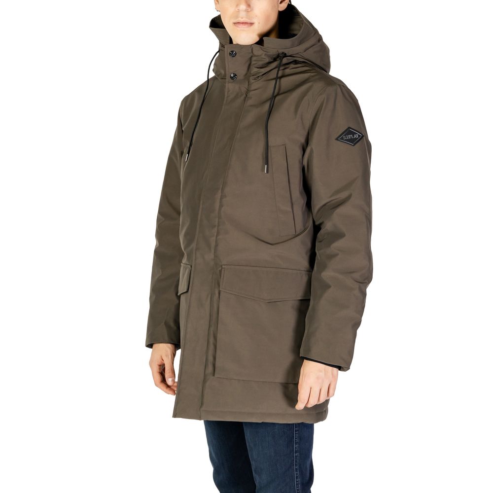 Replay Green Cotton Jacket