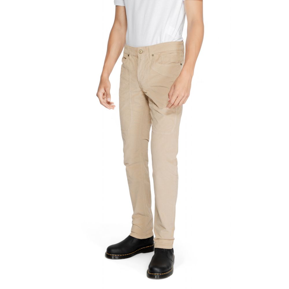 Jeckerson Beige Cotton Jeans & Pant: Timeless Elegance Redefined