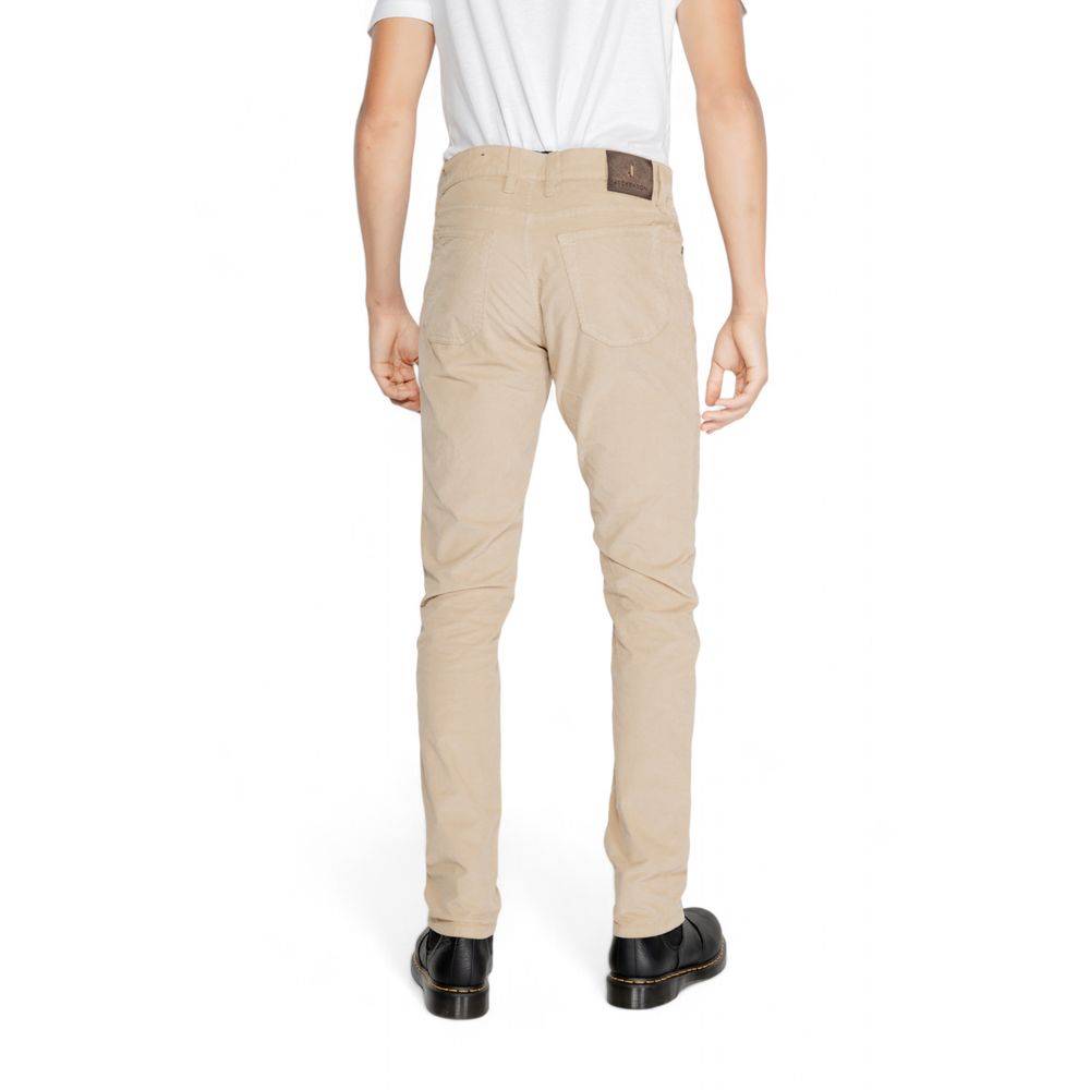 Jeckerson Beige Cotton Jeans & Pant: Timeless Elegance Redefined