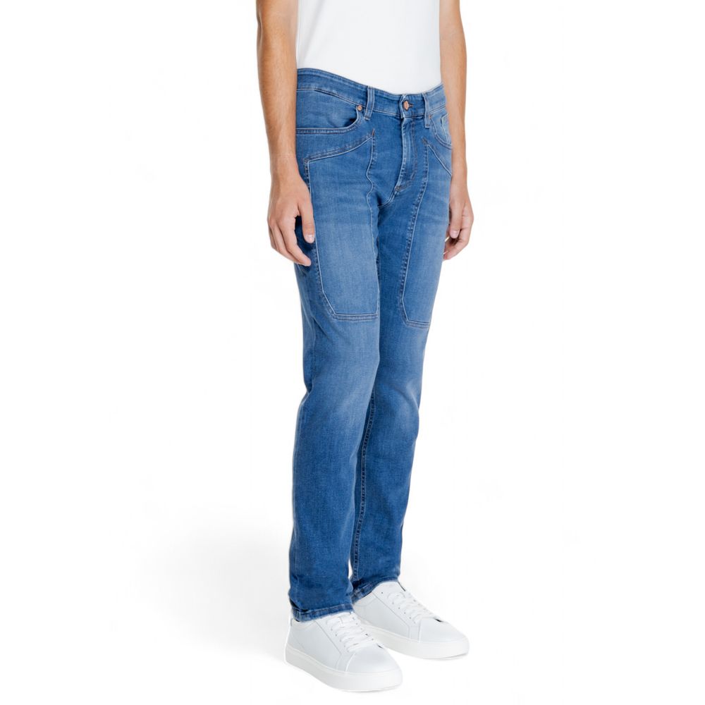 Jeckerson Blue Cotton Jeans for Elevated Style