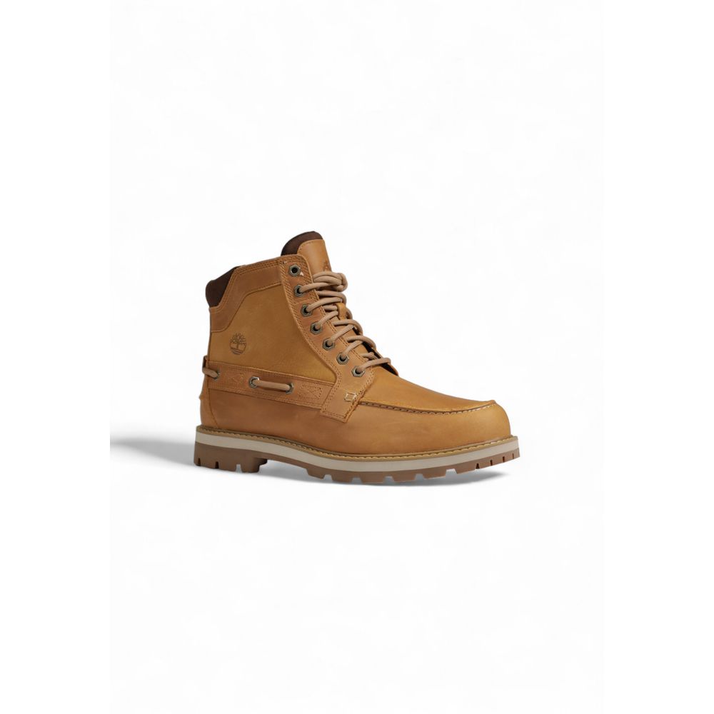 Timberland Beige Suede Leather Casual Footwear Elegance