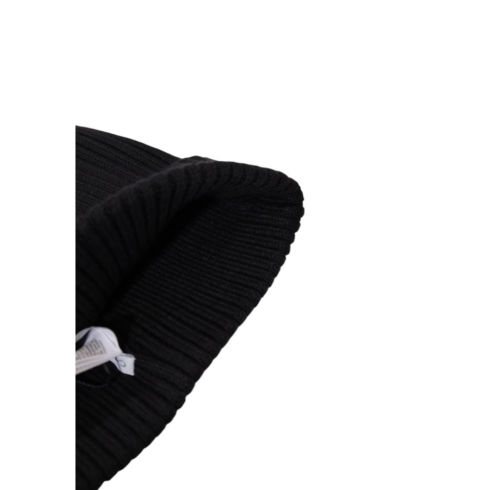 Calvin Klein Black Organic Cotton Beanie for Sophisticated Style