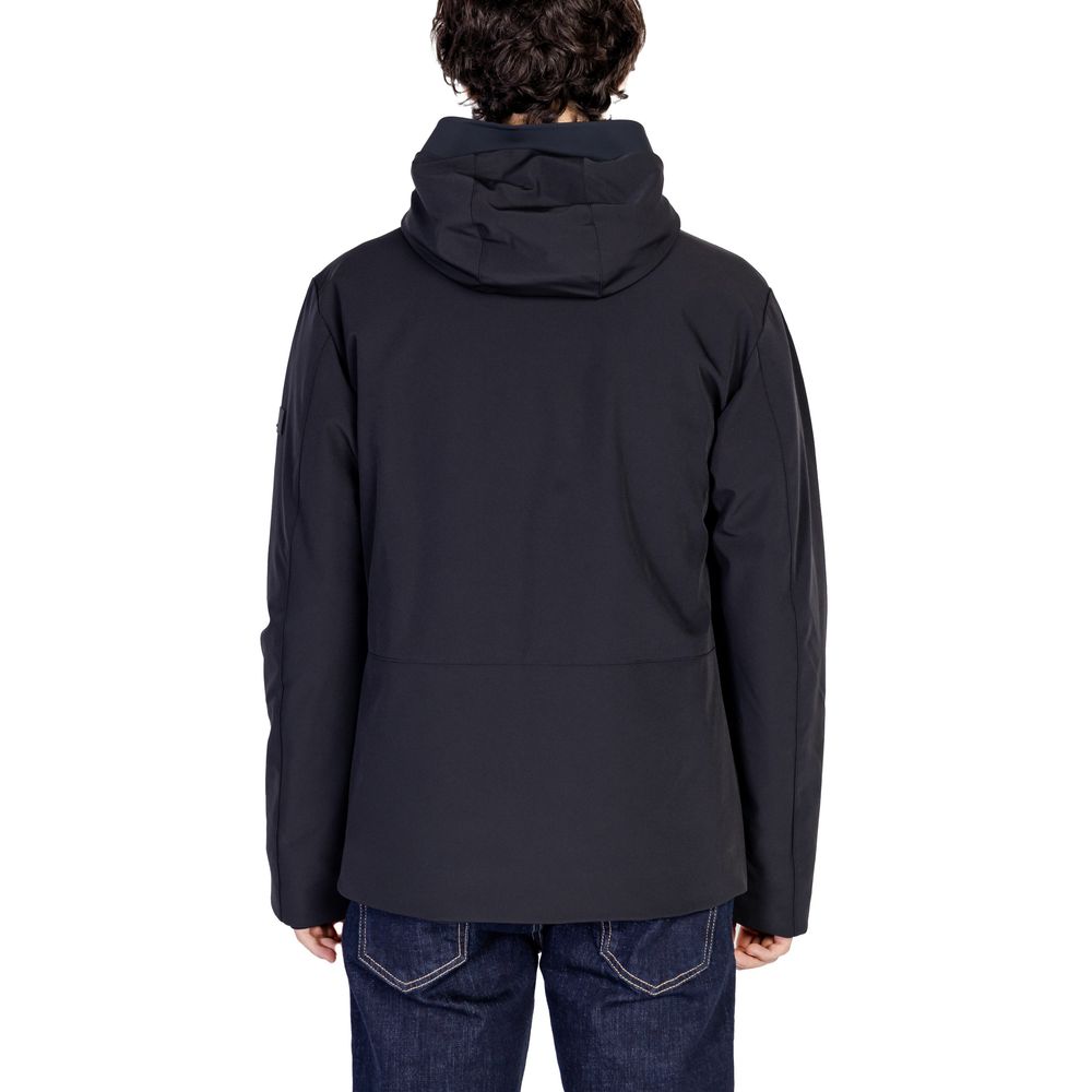 Peuterey Black Wool Jacket for Modern Elegance and Style