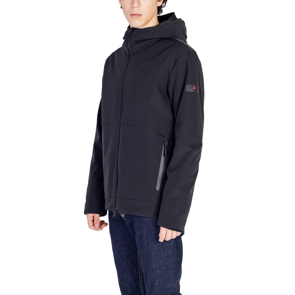 Peuterey Black Wool Jacket for Modern Elegance and Style