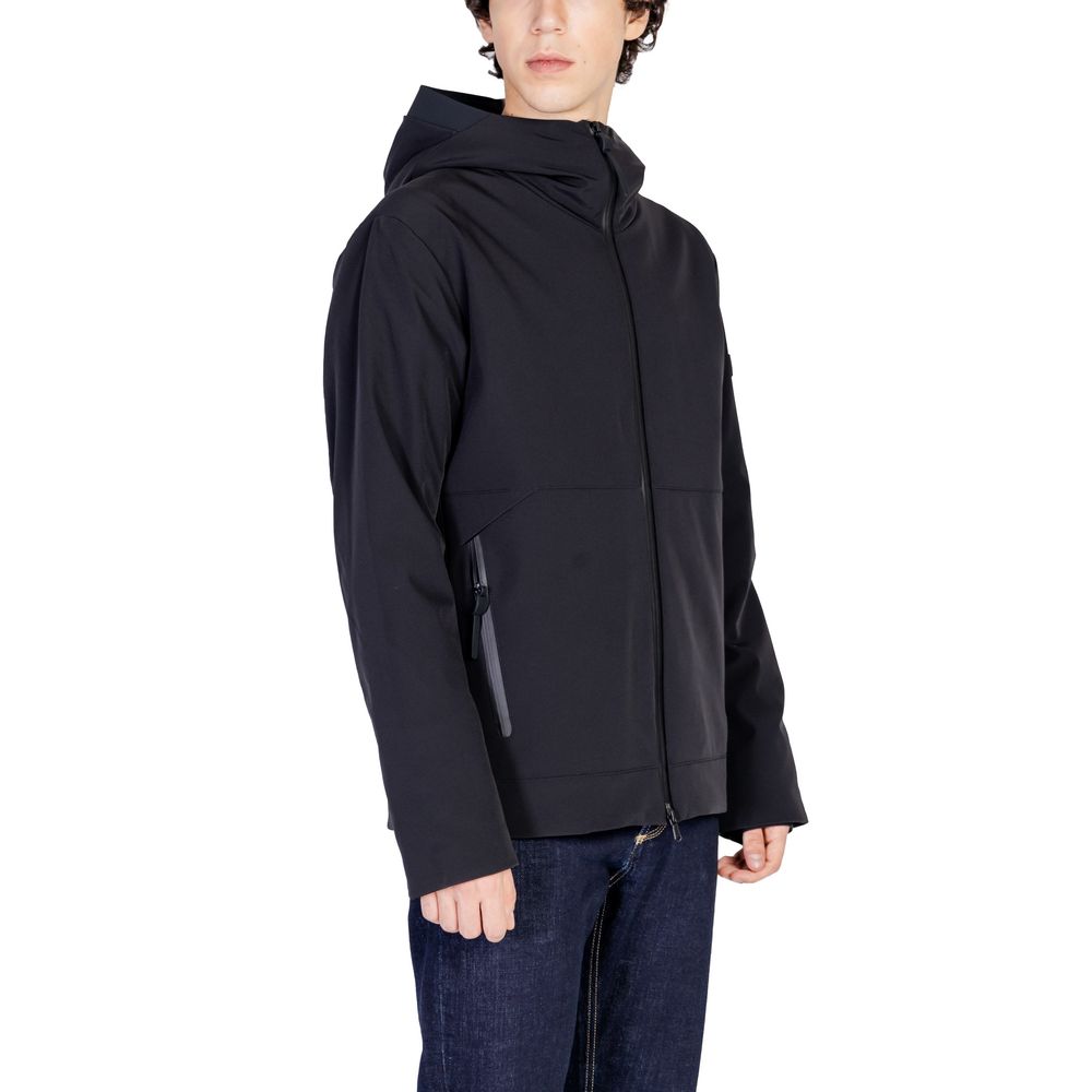 Peuterey Black Wool Jacket for Modern Elegance and Style