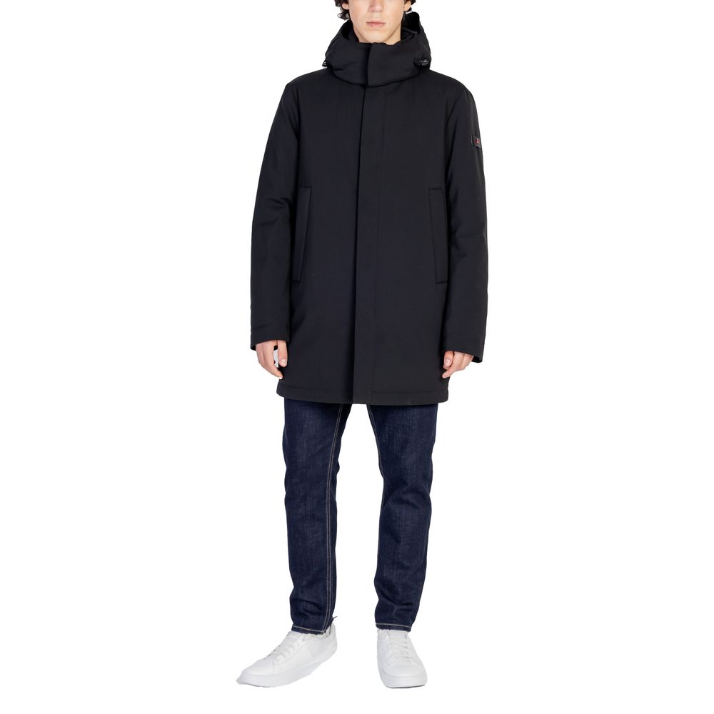 Peuterey Black Wool Jacket for Urban Sophistication