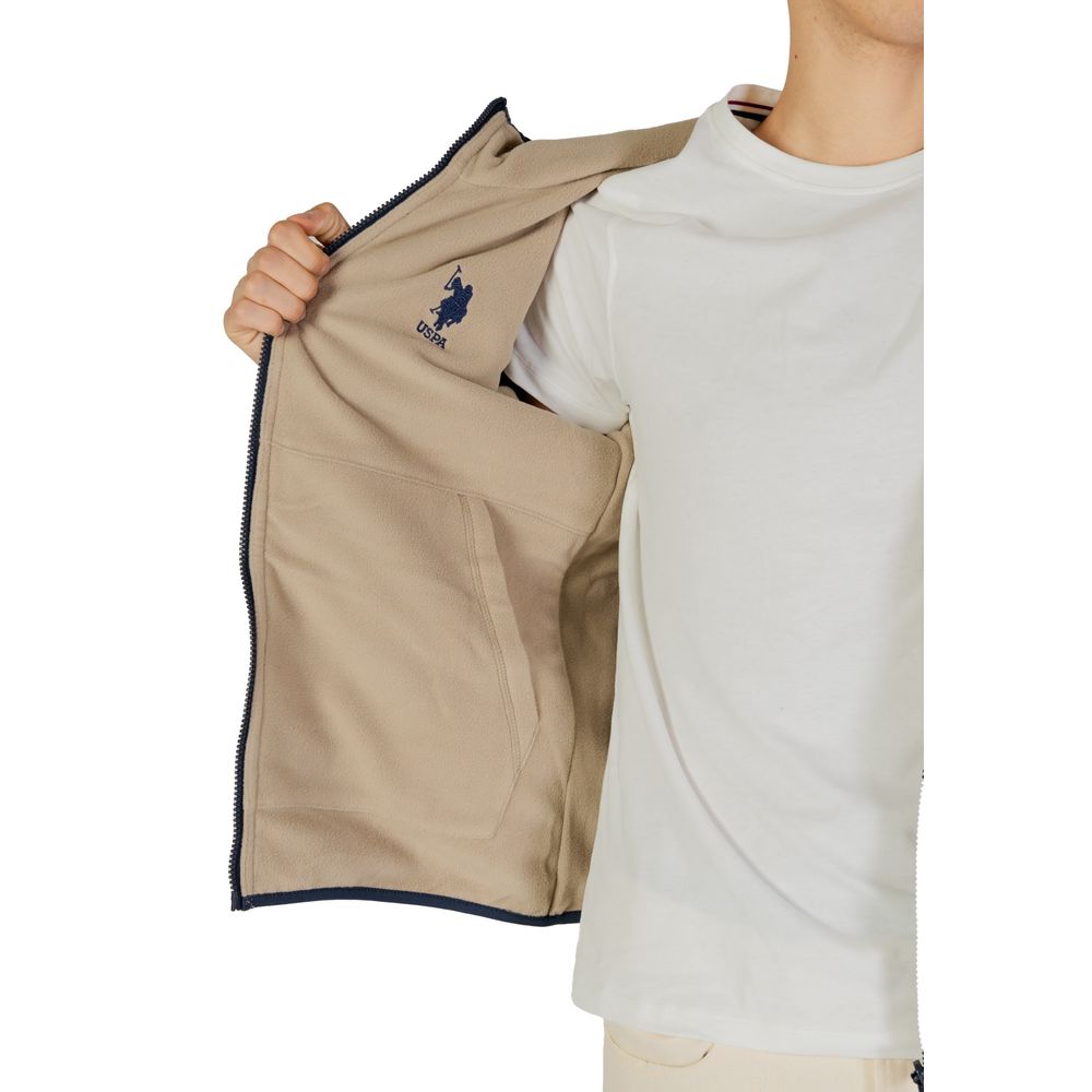 U.S. POLO ASSN. Blue Cotton Jacket Emphasizing Timeless Elegance