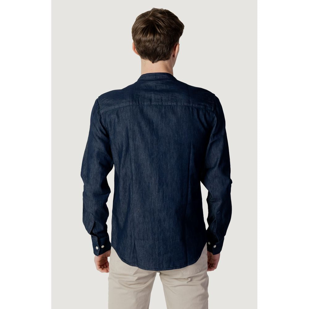Peuterey Blue Cotton Shirt – Effortless Luxury Redefined