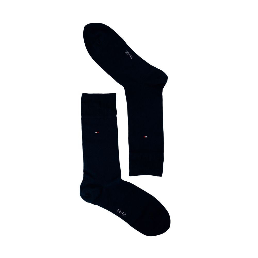 Tommy Hilfiger Blue Cotton Sock for Elevated Everyday Style