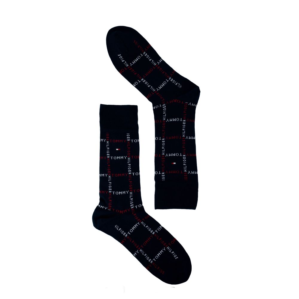 Tommy Hilfiger Blue Cotton Sock for Elevated Everyday Style