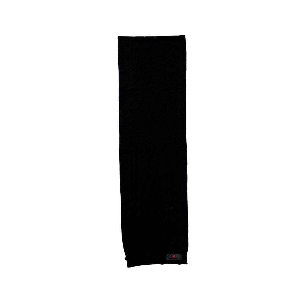 Peuterey Black Viscose Scarf for Effortless Elegance