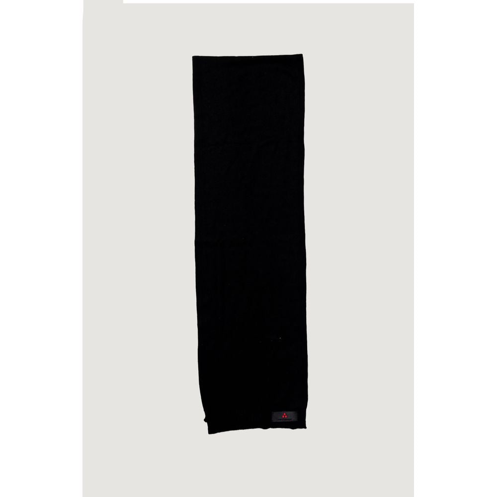 Peuterey Black Viscose Scarf for Effortless Elegance
