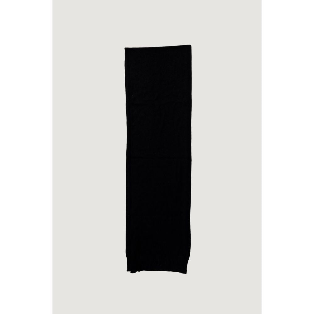 Peuterey Black Viscose Scarf for Effortless Elegance