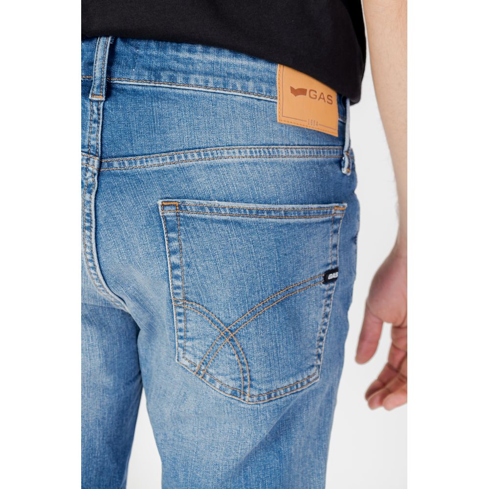 Gas Blue Cotton Short - Effortless Luxury and Style