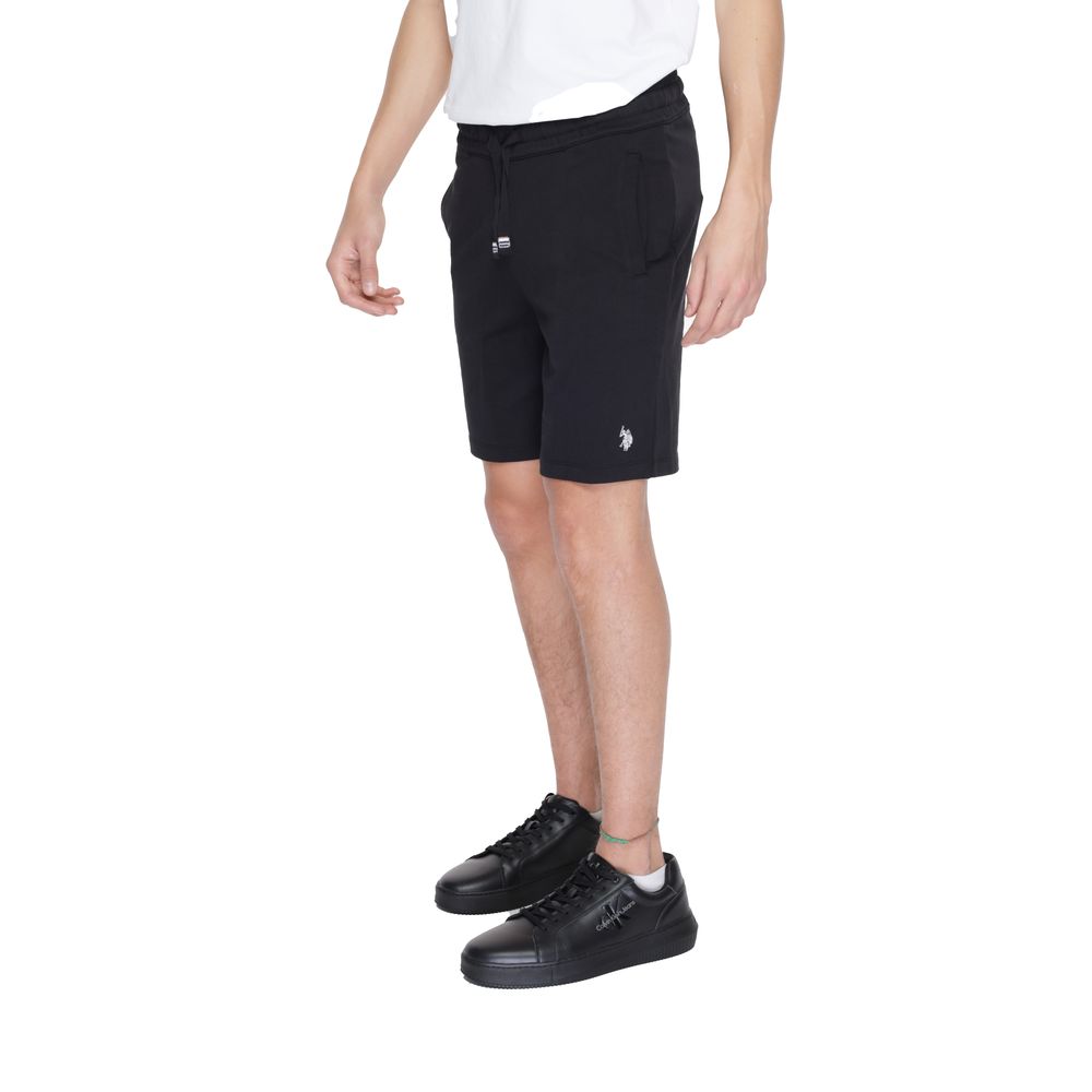 U.S. POLO ASSN. Black Cotton Shorts for Effortless Style