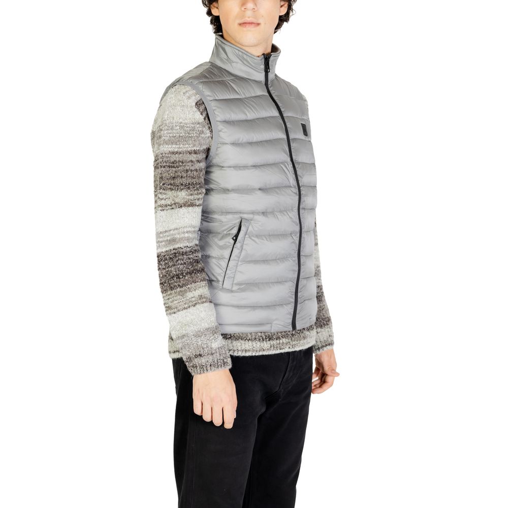 Gianni Lupo Gray Wool Jacket for Effortless Sophistication
