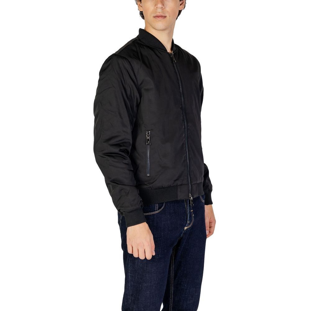 Gianni Lupo Black Wool Jacket for Elevated Style and Comfort