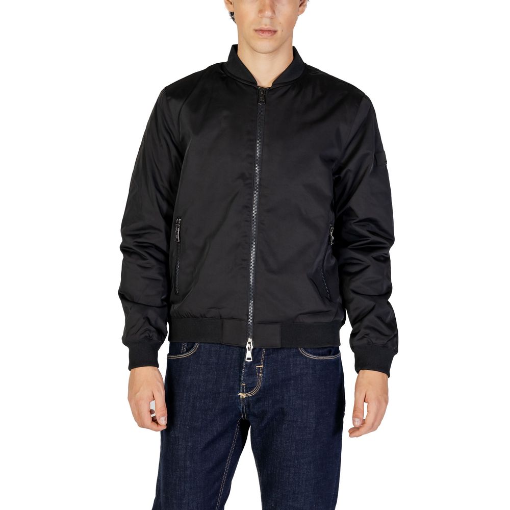 Gianni Lupo Black Wool Jacket for Elevated Style and Comfort
