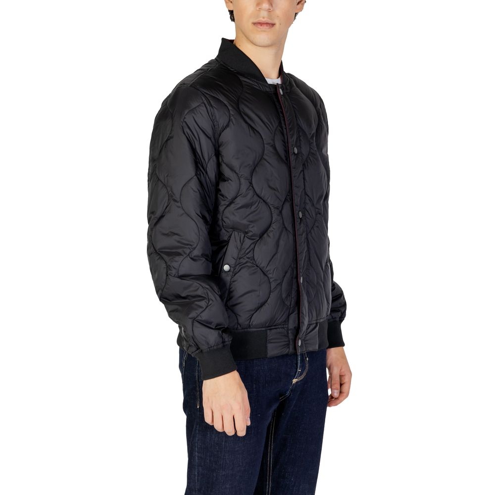 Gianni Lupo Black Wool Jacket with Timeless Sophistication