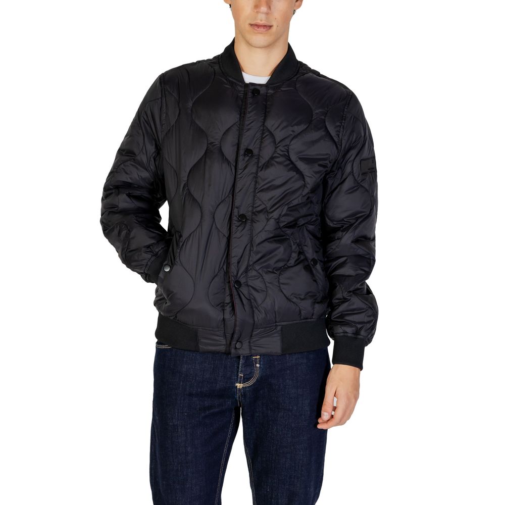 Gianni Lupo Black Wool Jacket with Timeless Sophistication