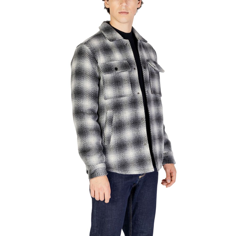 Gianni Lupo Black Wool Jacket for Timeless Elegance