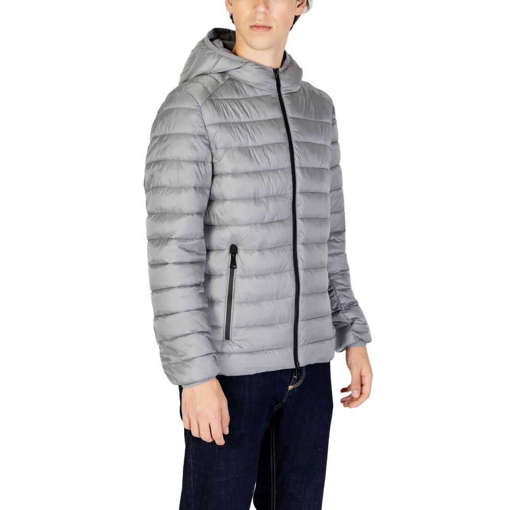 Gianni Lupo Gray Wool Jacket for Elevated Outerwear Style