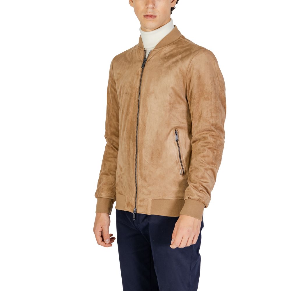 Gianni Lupo Beige Cotton Jacket for Elevated Style and Luxury