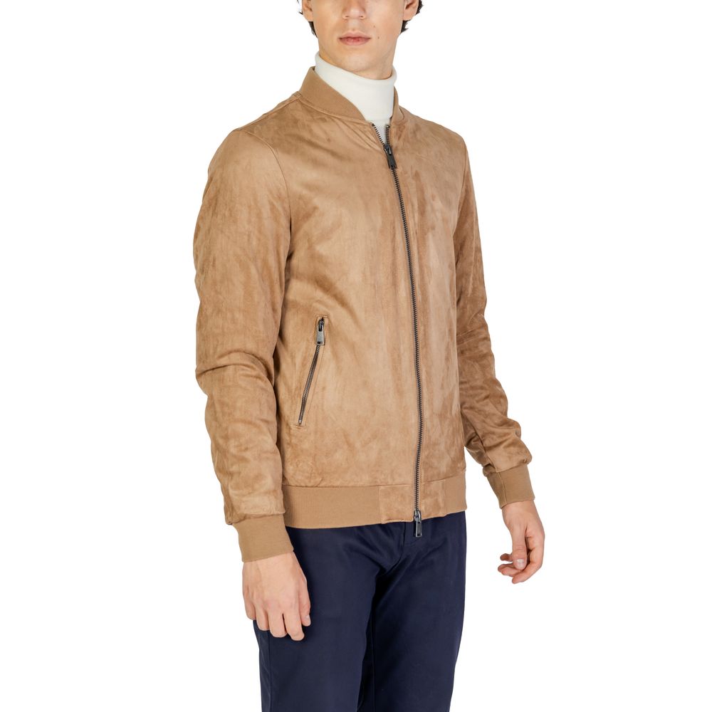 Gianni Lupo Beige Cotton Jacket for Elevated Style and Luxury