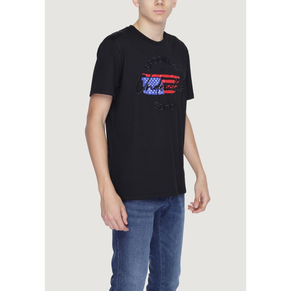 Underclub Black Cotton T-Shirt for Effortless Elegance