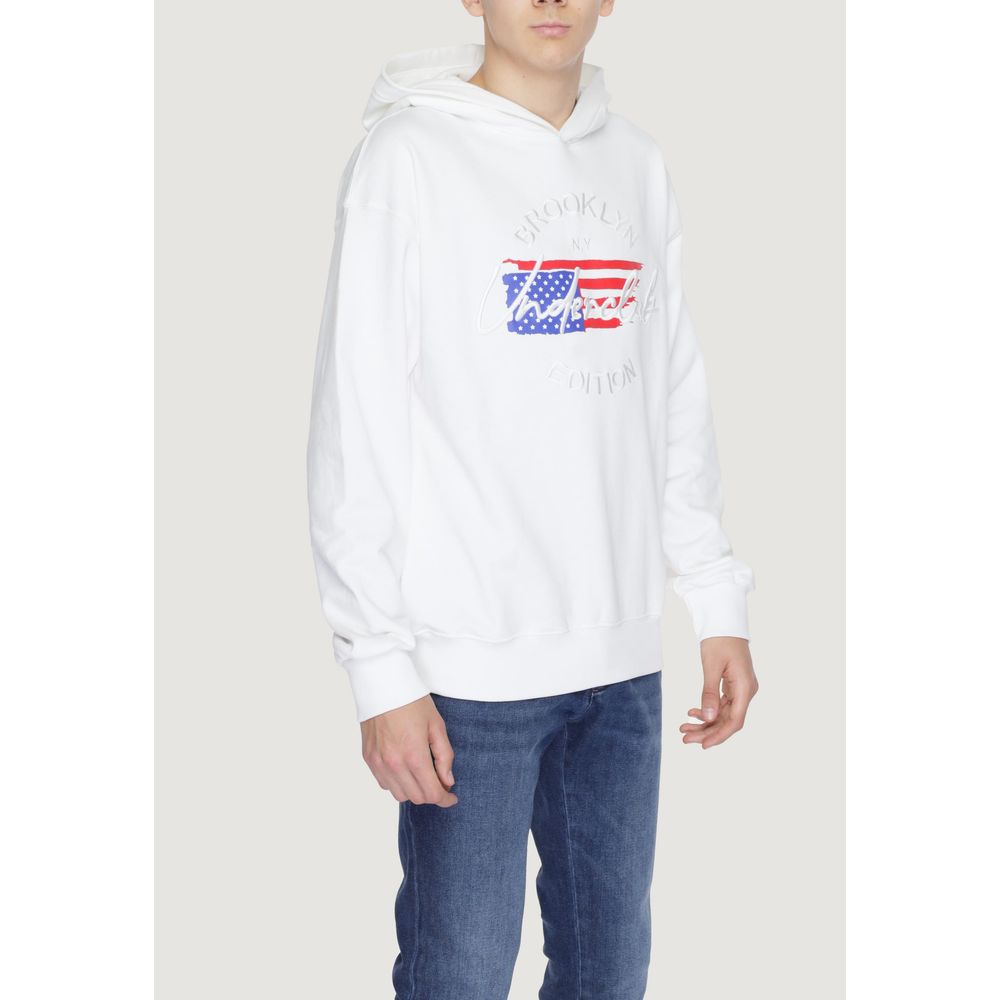 Underclub White Cotton Sweater for Elevated Casual Style