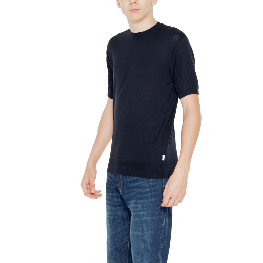 Hamaki-Ho Black Cotton T-Shirt for Effortless Elegance