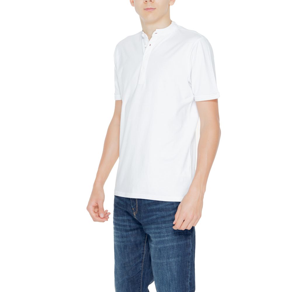 Hamaki-Ho White Cotton T-Shirt for Effortless Elegance