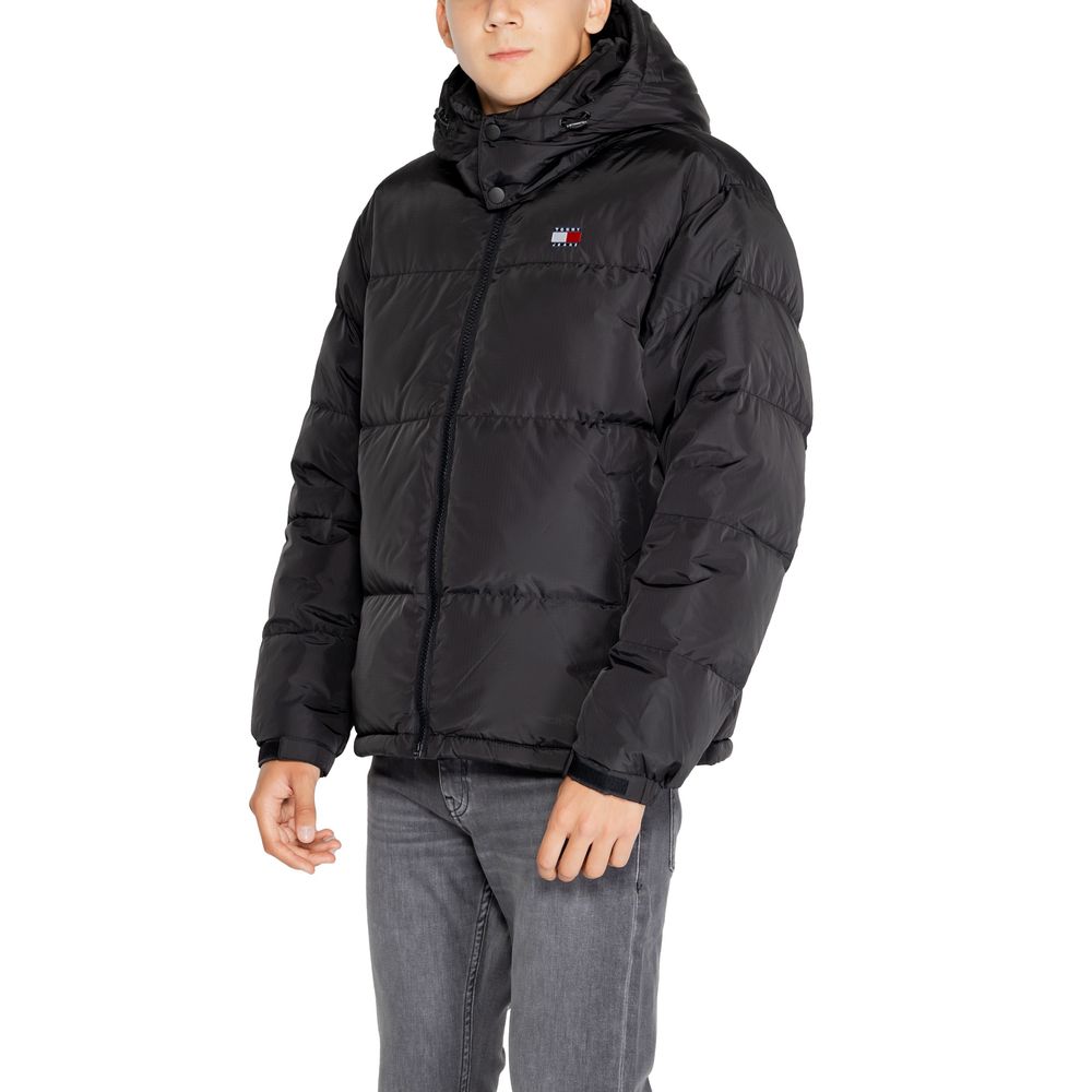 Tommy Hilfiger Black Cotton Jacket - Timeless Sophistication