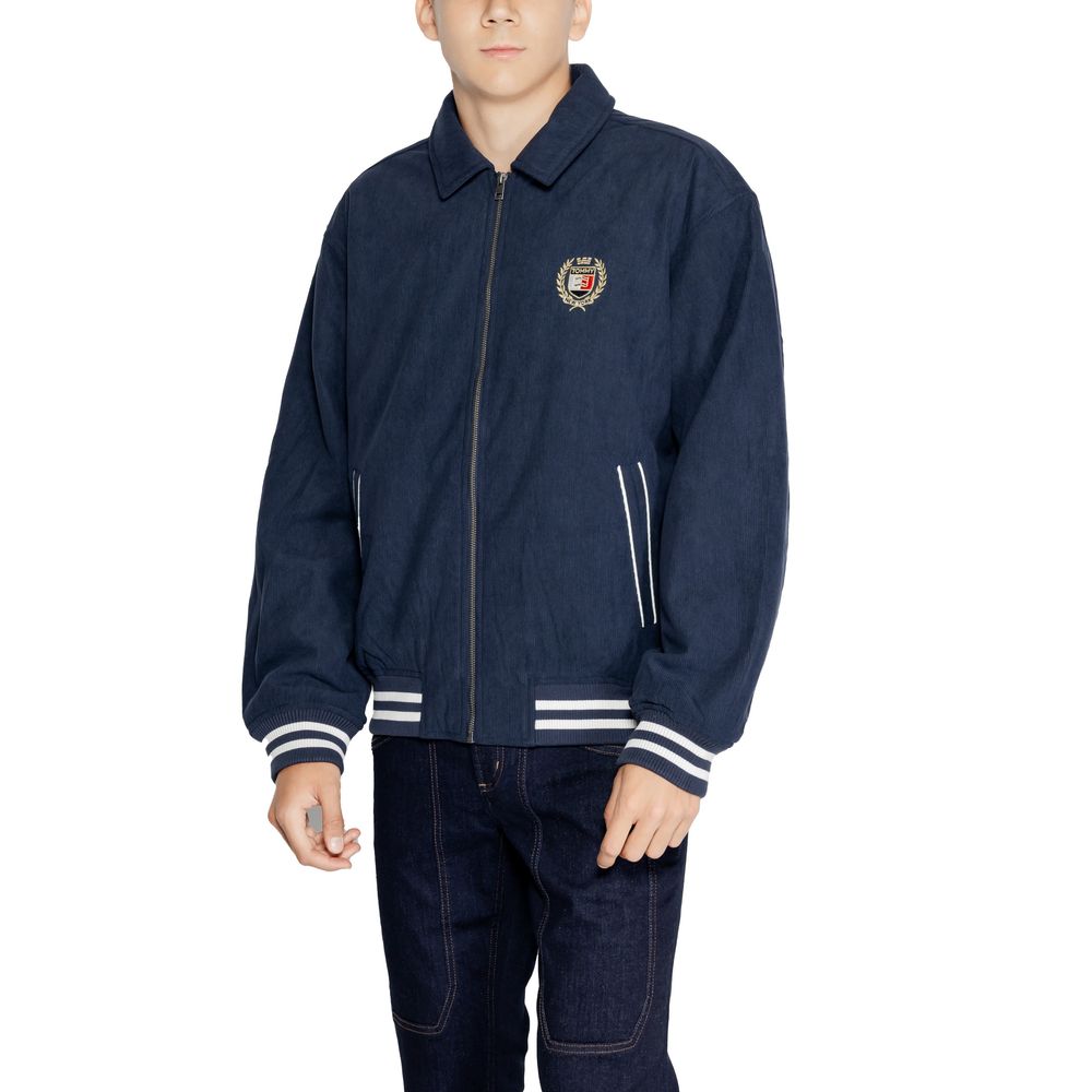 Tommy Hilfiger Blue Cotton Jacket - Elevated Outerwear Design