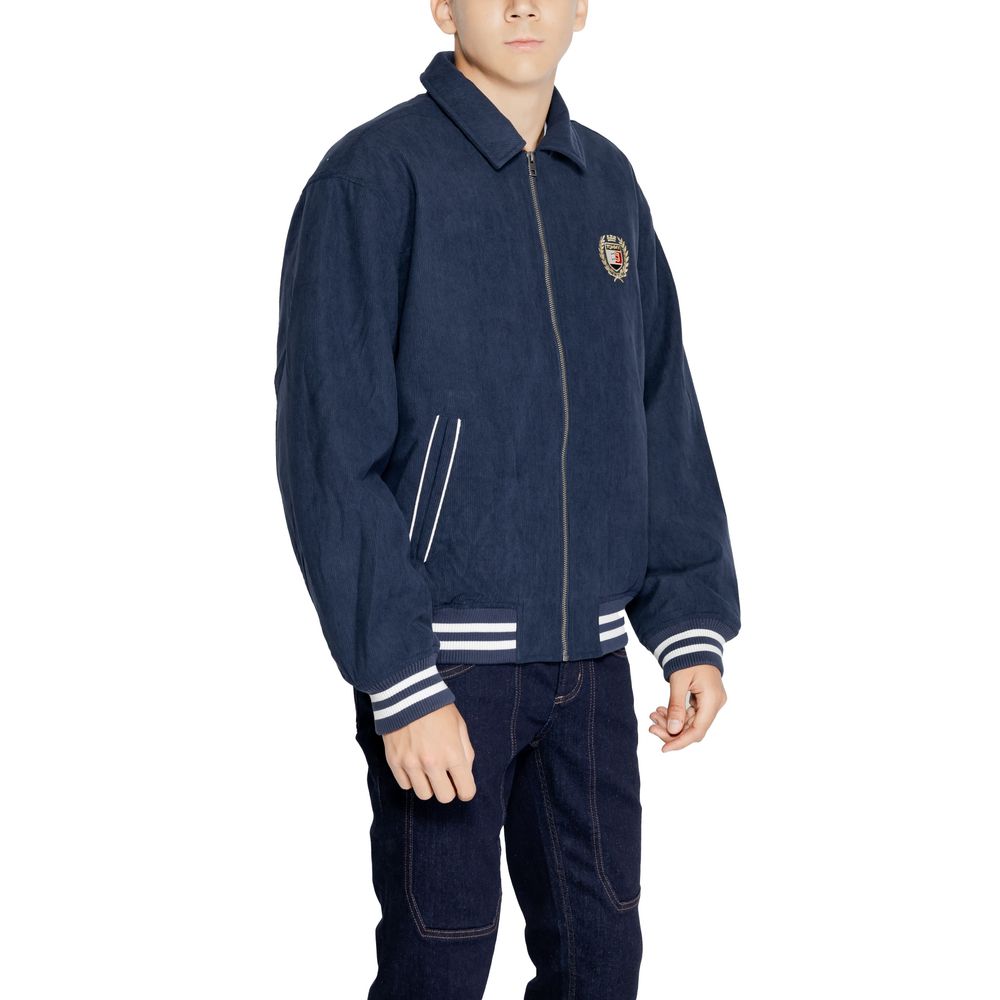 Tommy Hilfiger Blue Cotton Jacket - Elevated Outerwear Design