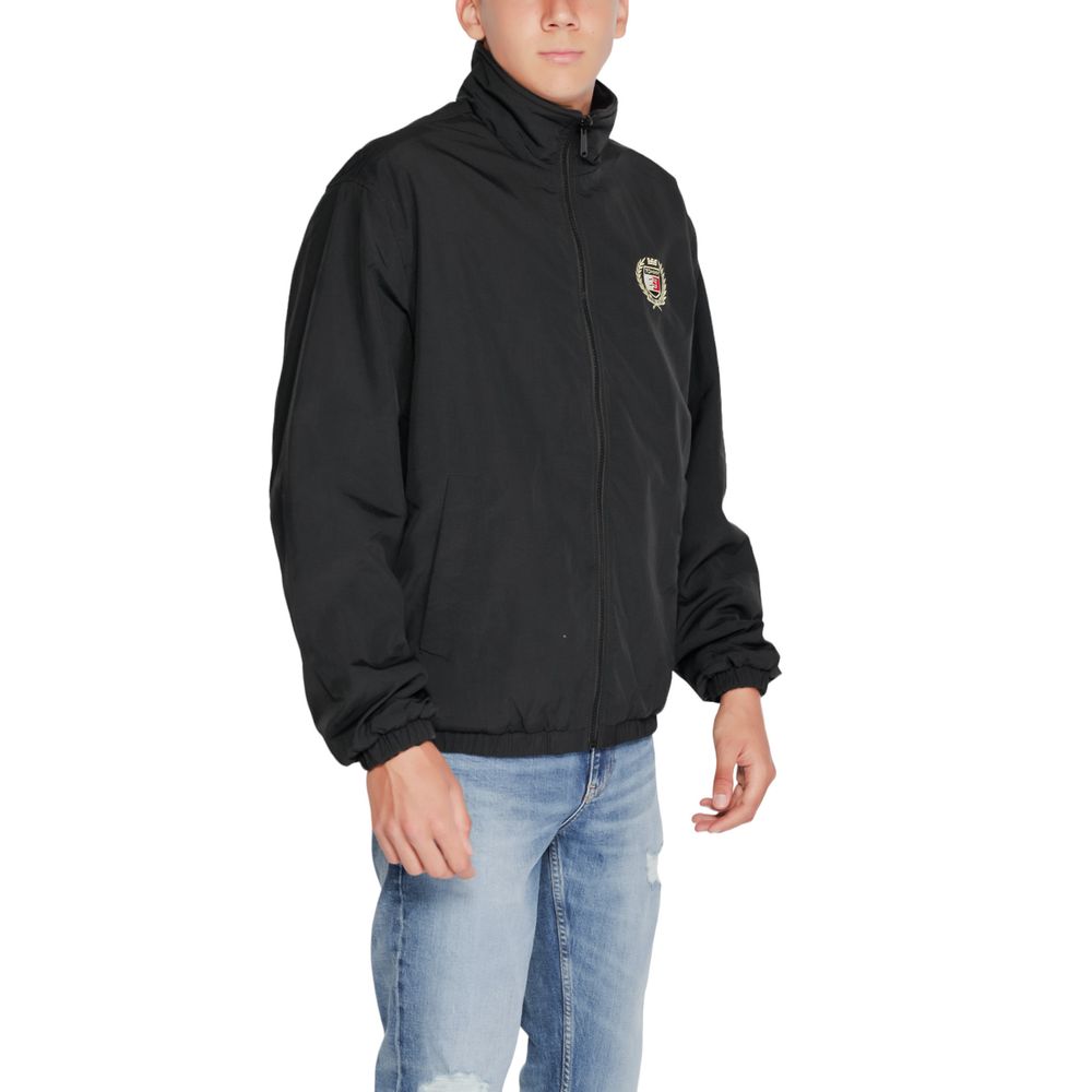 Tommy Hilfiger Black Recycled Fabric Jacket for Elevated Style