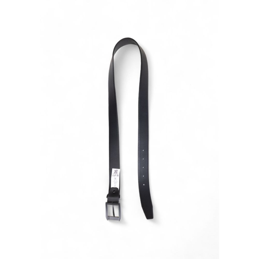 Antony Morato Black Leather Belt - Timeless Luxury Accessory
