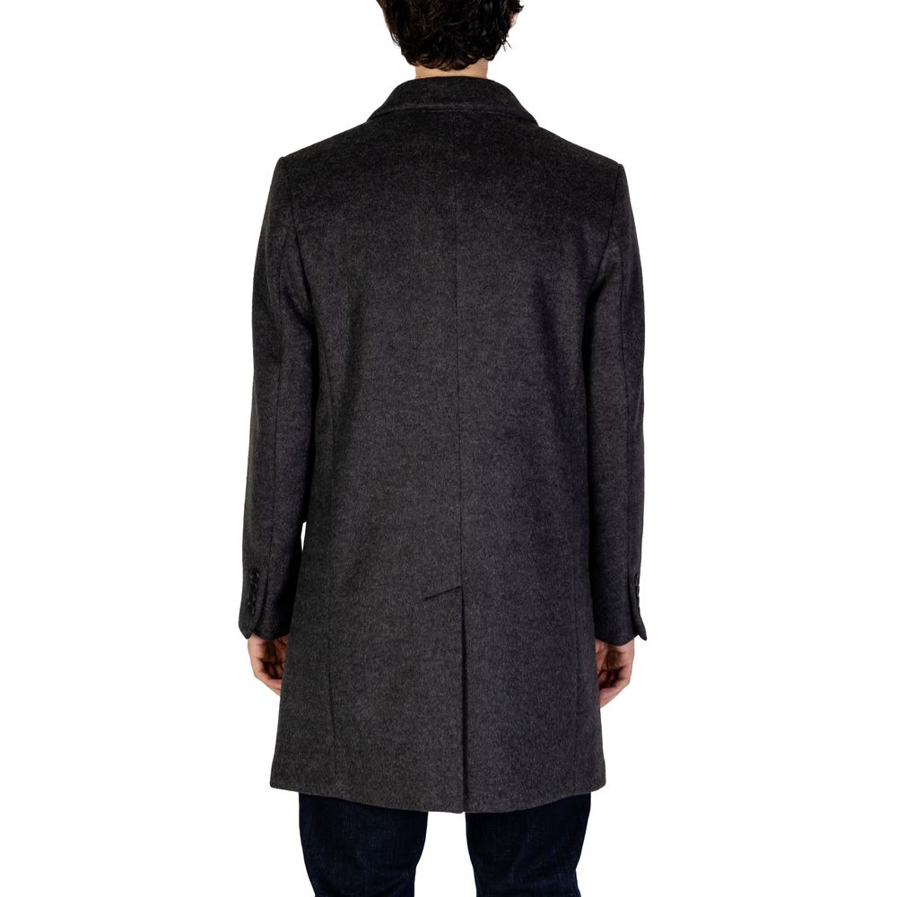 Antony Morato Gray Wool Jacket for Elevated Outerwear Style