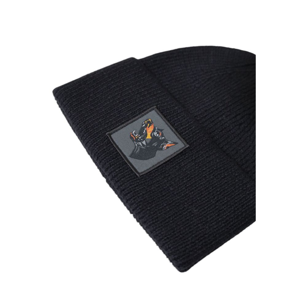 Antony Morato Black Wool Hat for Elevated Style