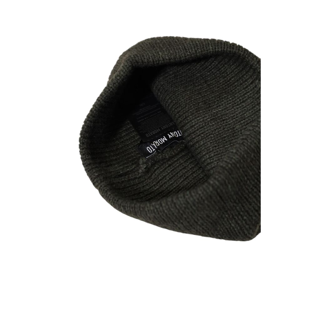 Antony Morato Green Wool Hat for Elevated Style